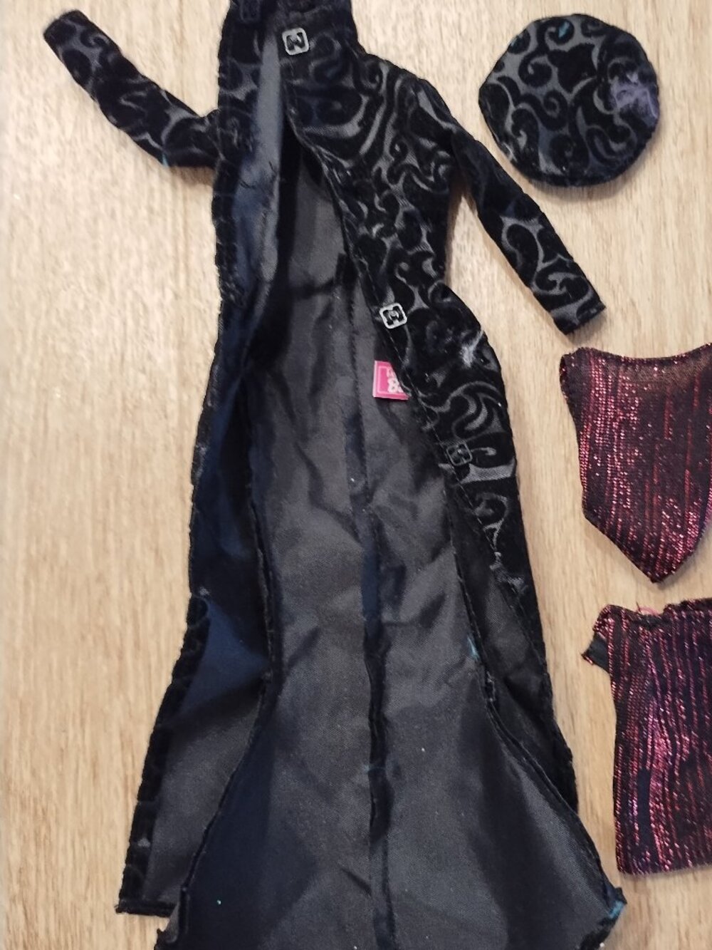 Barbie Black coat and  Skirt Outfit